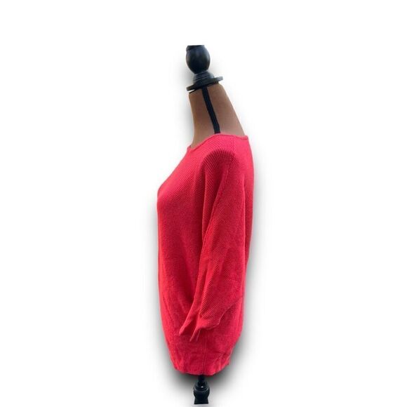 Ellen Tracy Poppy Ribbed Oversized Sweater Dolman Style Sleeves, Women’s Small - Picture 2 of 7